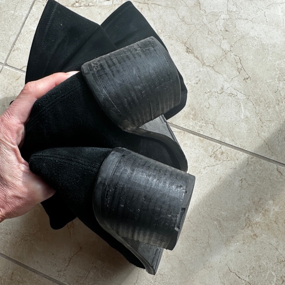 Original Pre-owned STUART WEITZMAN Darla Suede Over-The-Knee Boots Size M 9 Box - Picture 10 of 15